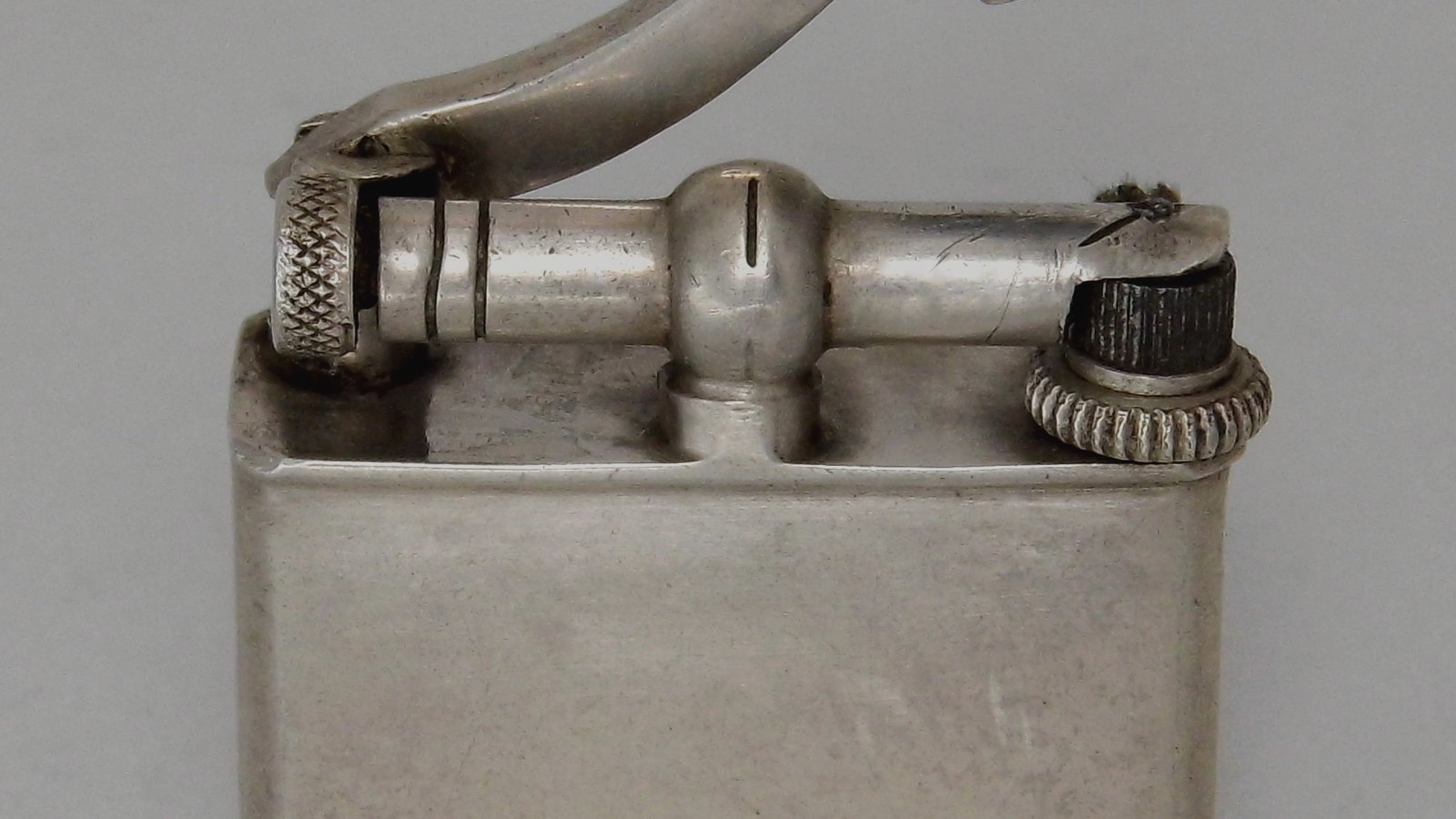 Vintage Tellus sterling silver lift-arm cigarette lighter