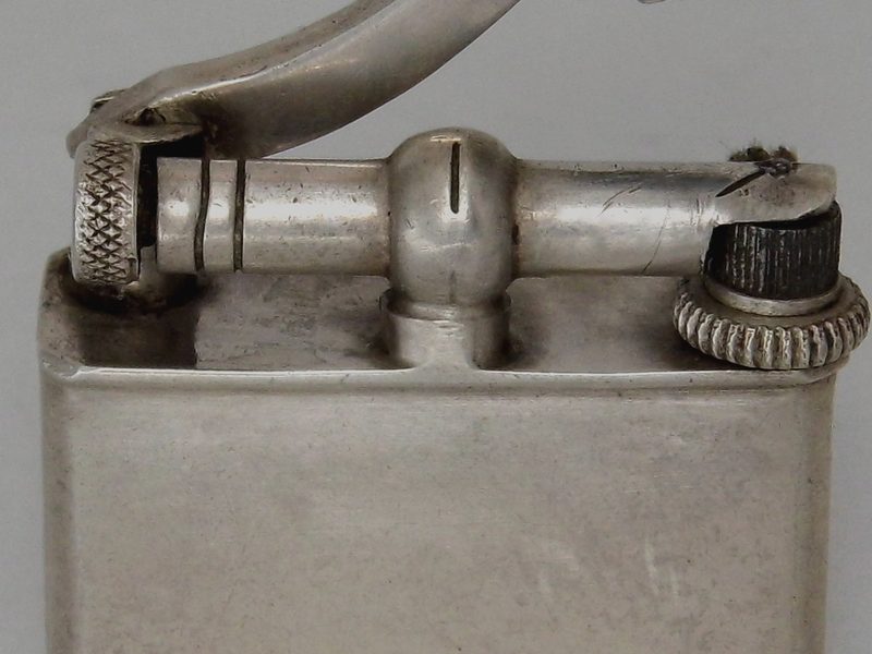 Vintage Tellus sterling silver lift-arm cigarette lighter